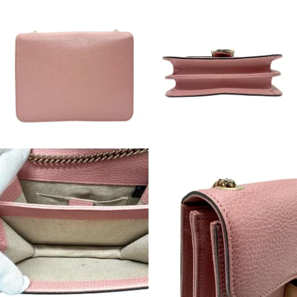 Gucci Vintage Pre-owned Leather shoulder-bags Pink Dames