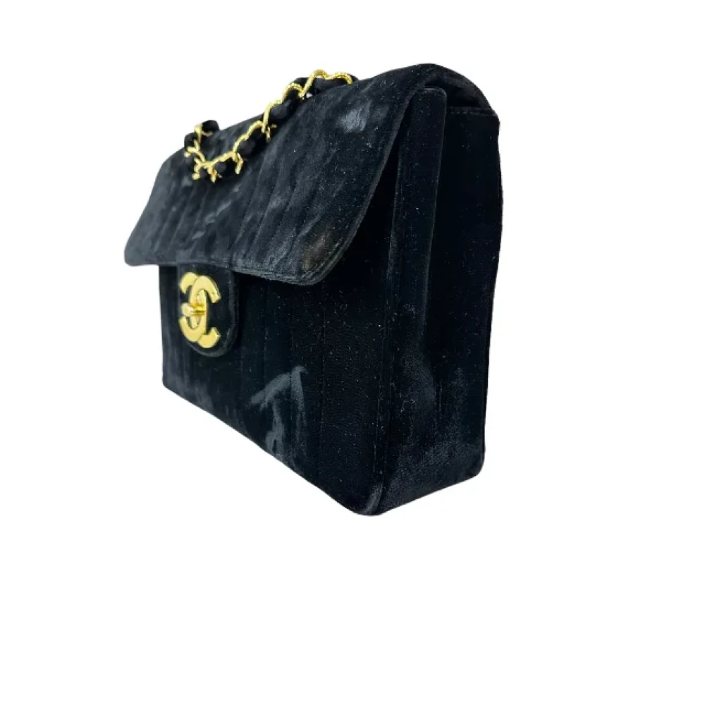 Chanel Vintage Pre-owned Velvet chanel-bags Black Dames
