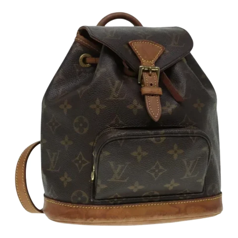 Louis Vuitton Vintage Pre-owned Canvas backpacks Brown Dames