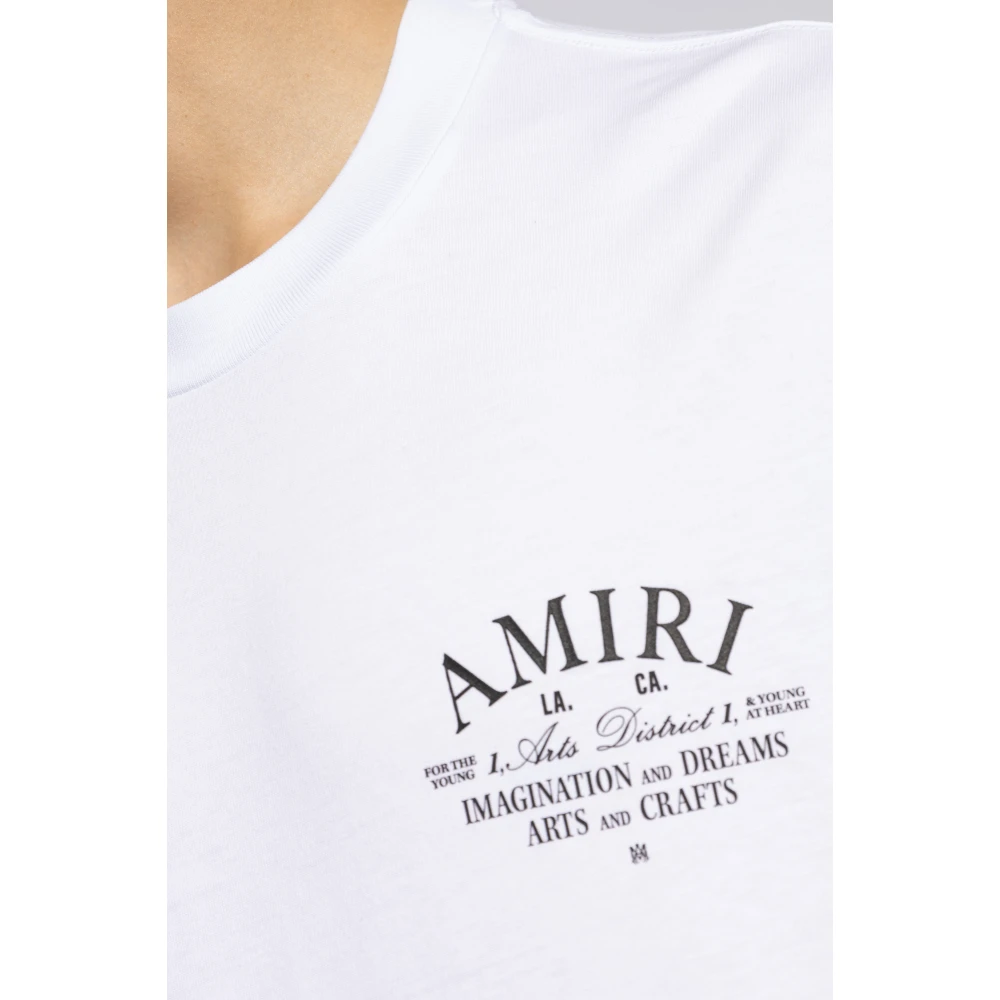 Amiri Bedrukt T-shirt White Heren