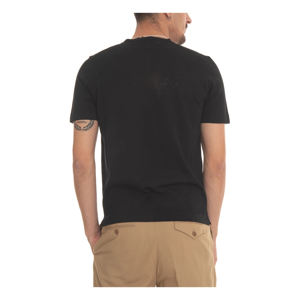 Hindustrie Crepe Jersey T-shirt Black Heren