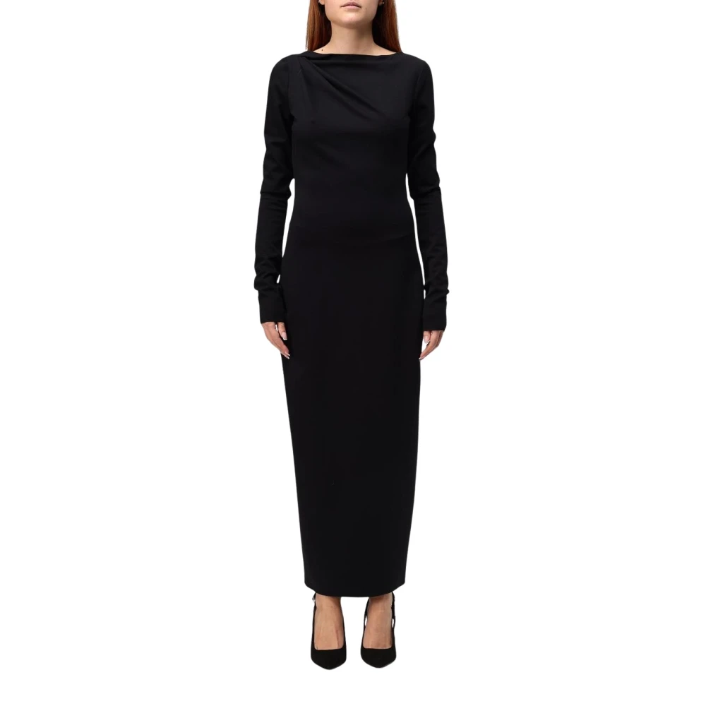 Emporio Armani Women's Black Elegant Maxi Dress