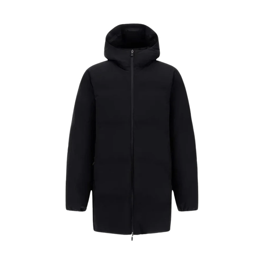 Herno Men's Black New Impact Medium Weight Down Jacket With Hood - Image 4
