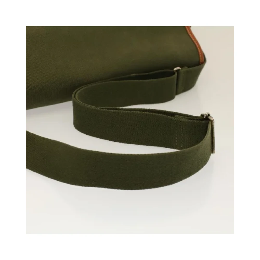 Burberry Vintage Pre-owned Canvas shoulder-bags Green Dames