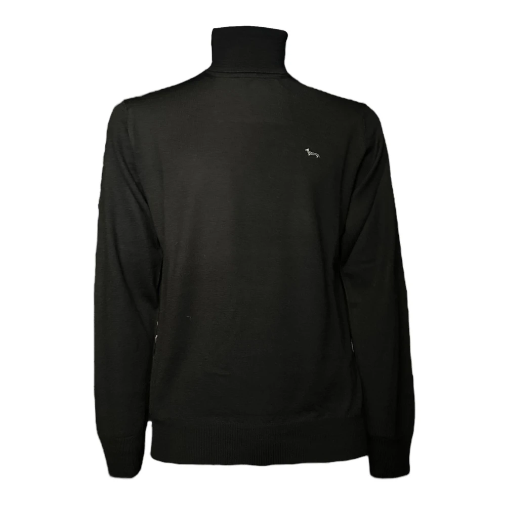 Harmont & Blaine Zwarte herentrui met logo op de voorkant XL Black Heren