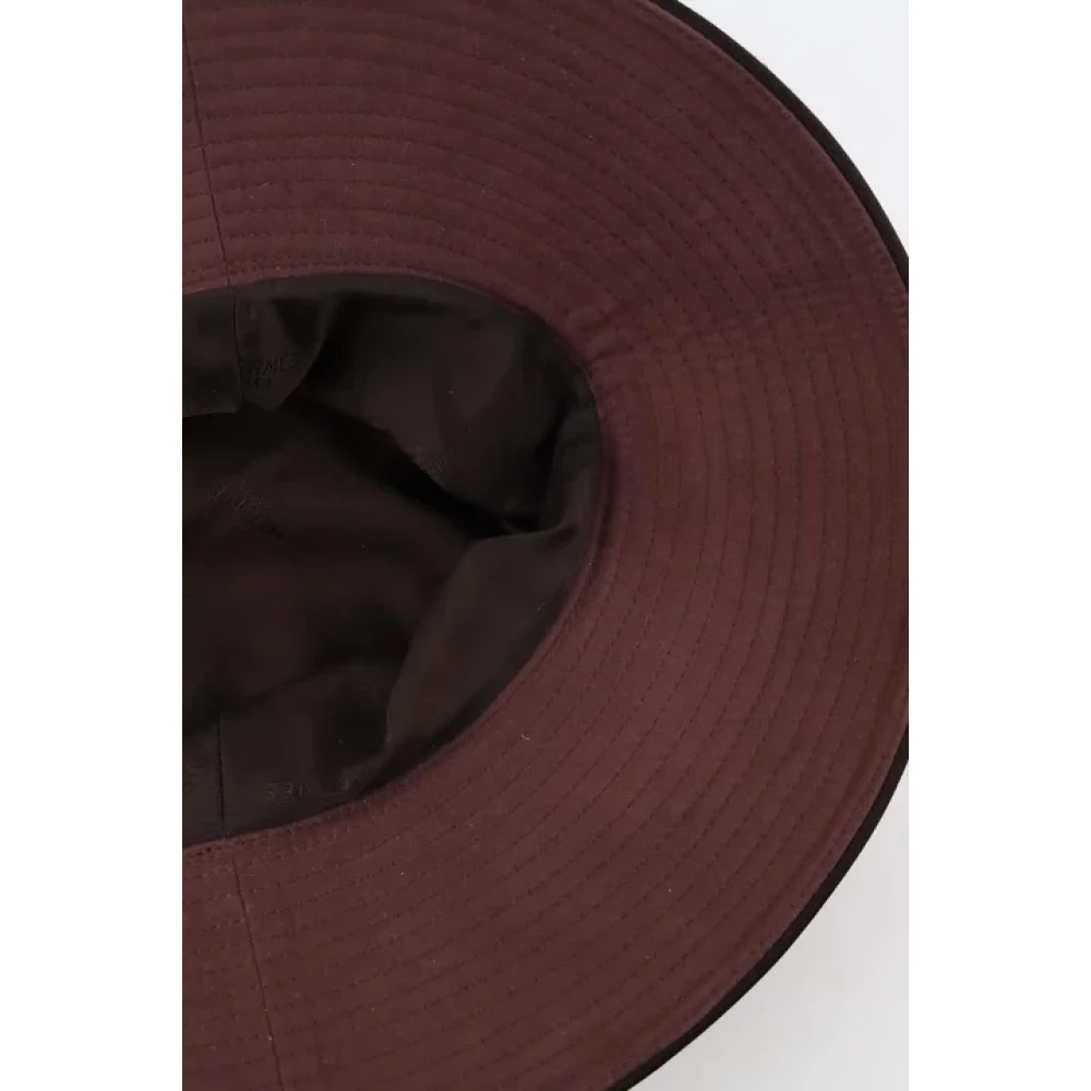 Hermès Vintage Pre-owned Polyester hats Red Dames