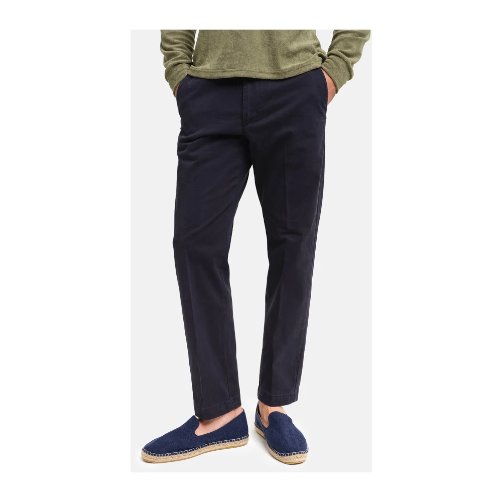 Peninsula Stretch Katoen Chino Broek Blue Heren