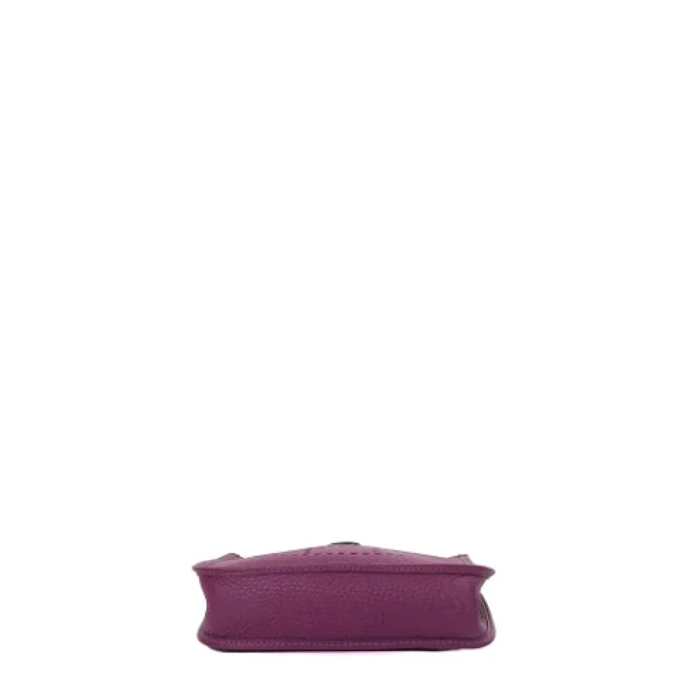 Hermès Vintage Pre-owned Leather shoulder-bags Purple Dames