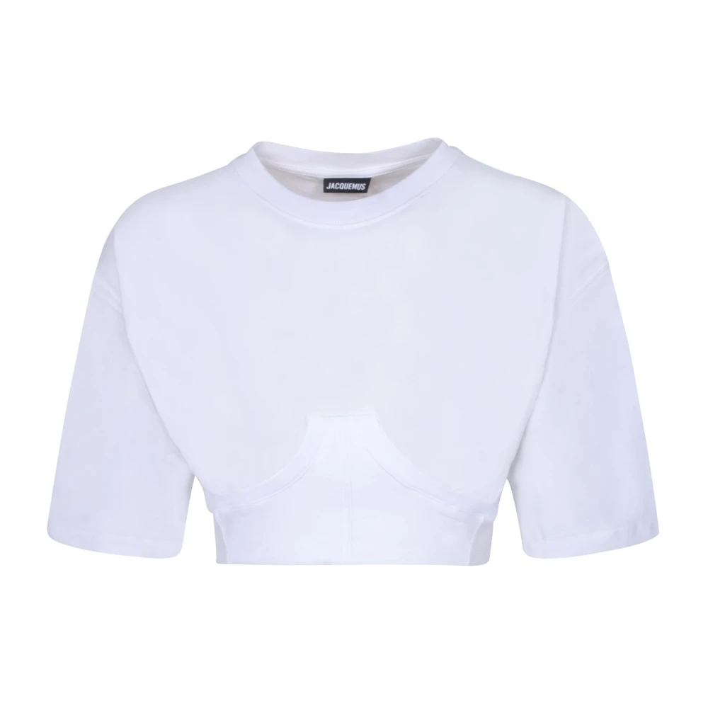 Jacquemus Witte T-shirts en Polos White Dames