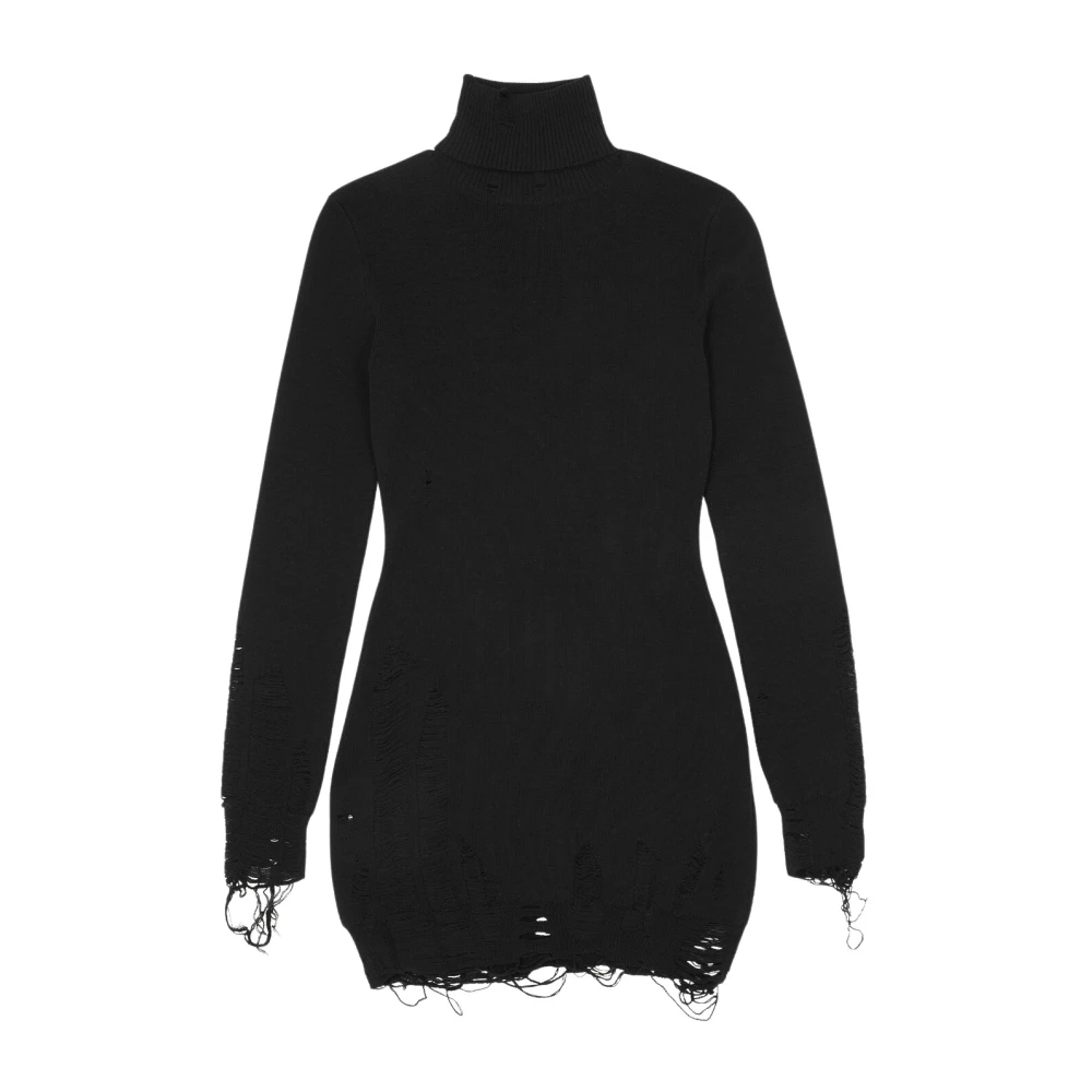 Mm6 Maison Margiela Damen Schwarz Kleider, K, Mgröße: