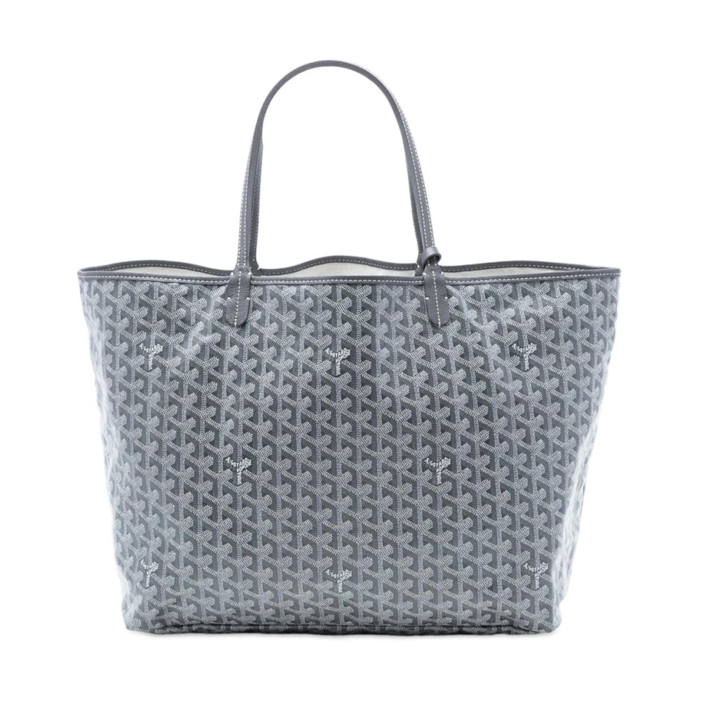 Goyard Vintage Women's Gray Pre-Owned Printed Coated Canvas Tote