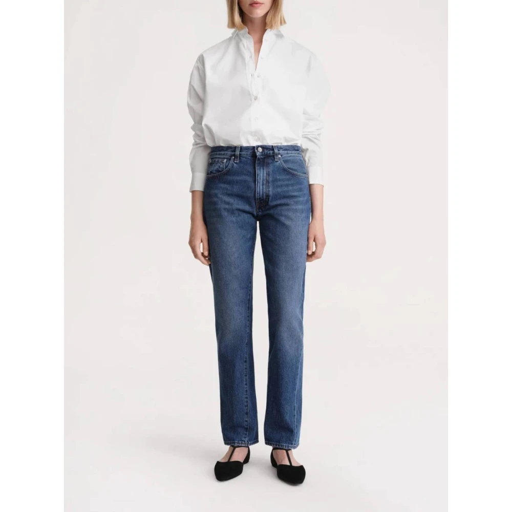 TotêMe Twisted Seam Denim Jeans Blue Dames