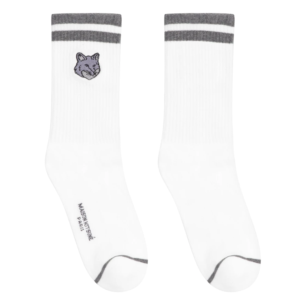 Maison Kitsuné Socks White Heren