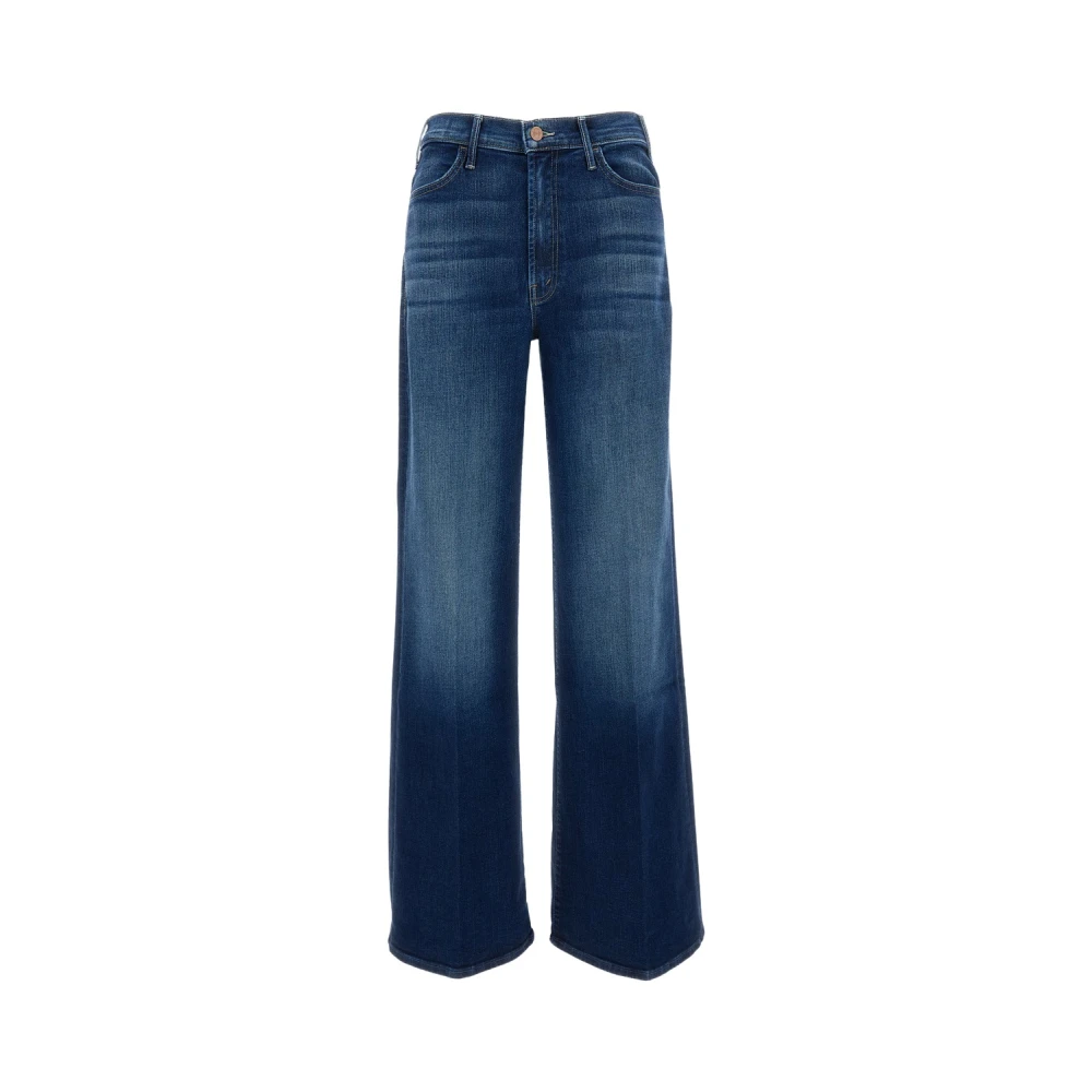 Mother Women's Blue Wide Jeans, W25, Wide Jeans