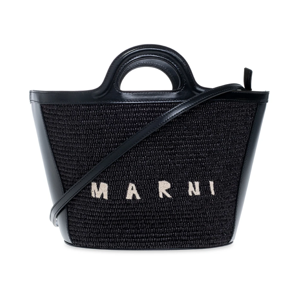 Marni , Handbags, Female, Black, One Size, Tropicalia Shopper Bag