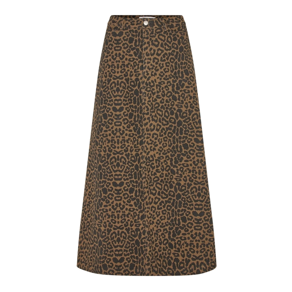 Lollys Laundry Women's Multicolor Leopard Print Maxi Skirt - Denim Skirts - M - Skirts