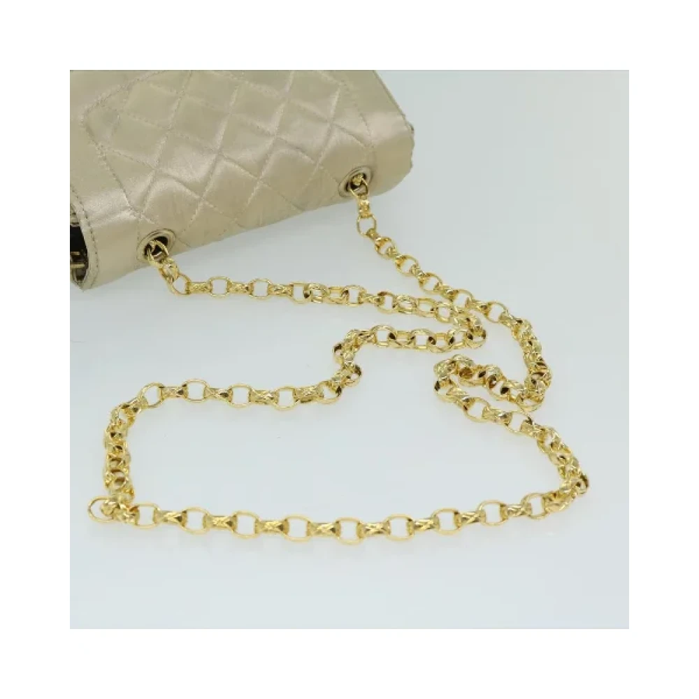 Chanel Vintage Pre-owned Satin chanel-bags Yellow Dames