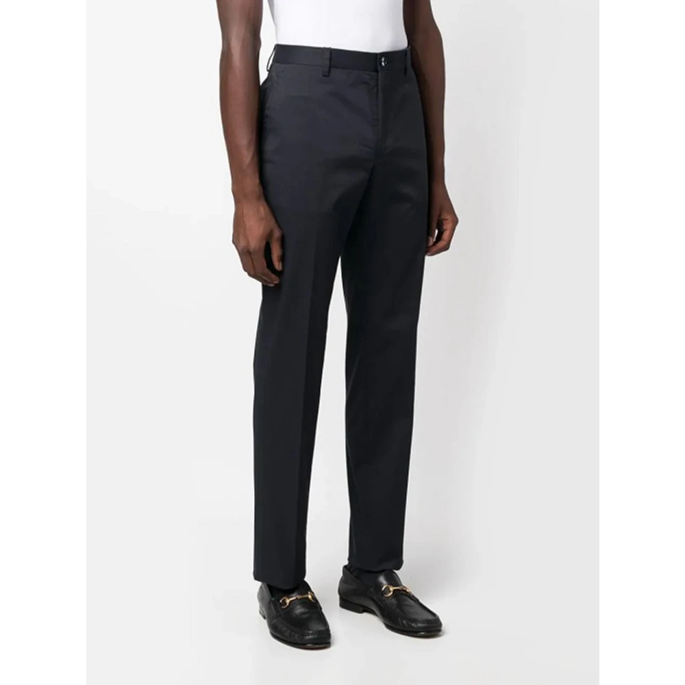 ETRO Blauwe op maat gemaakte broek Blue Heren