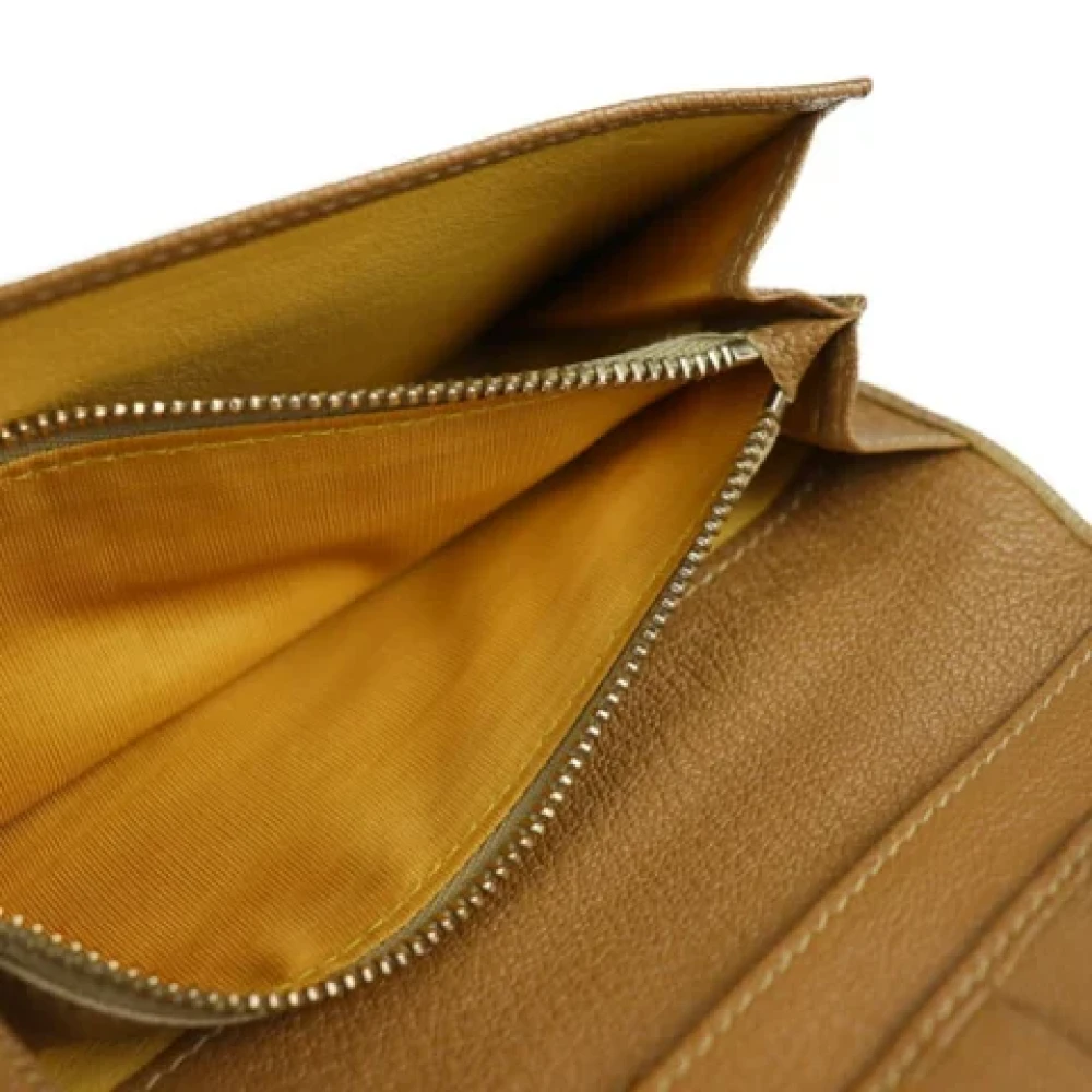 Bvlgari Vintage Pre-owned Leather wallets Brown Dames