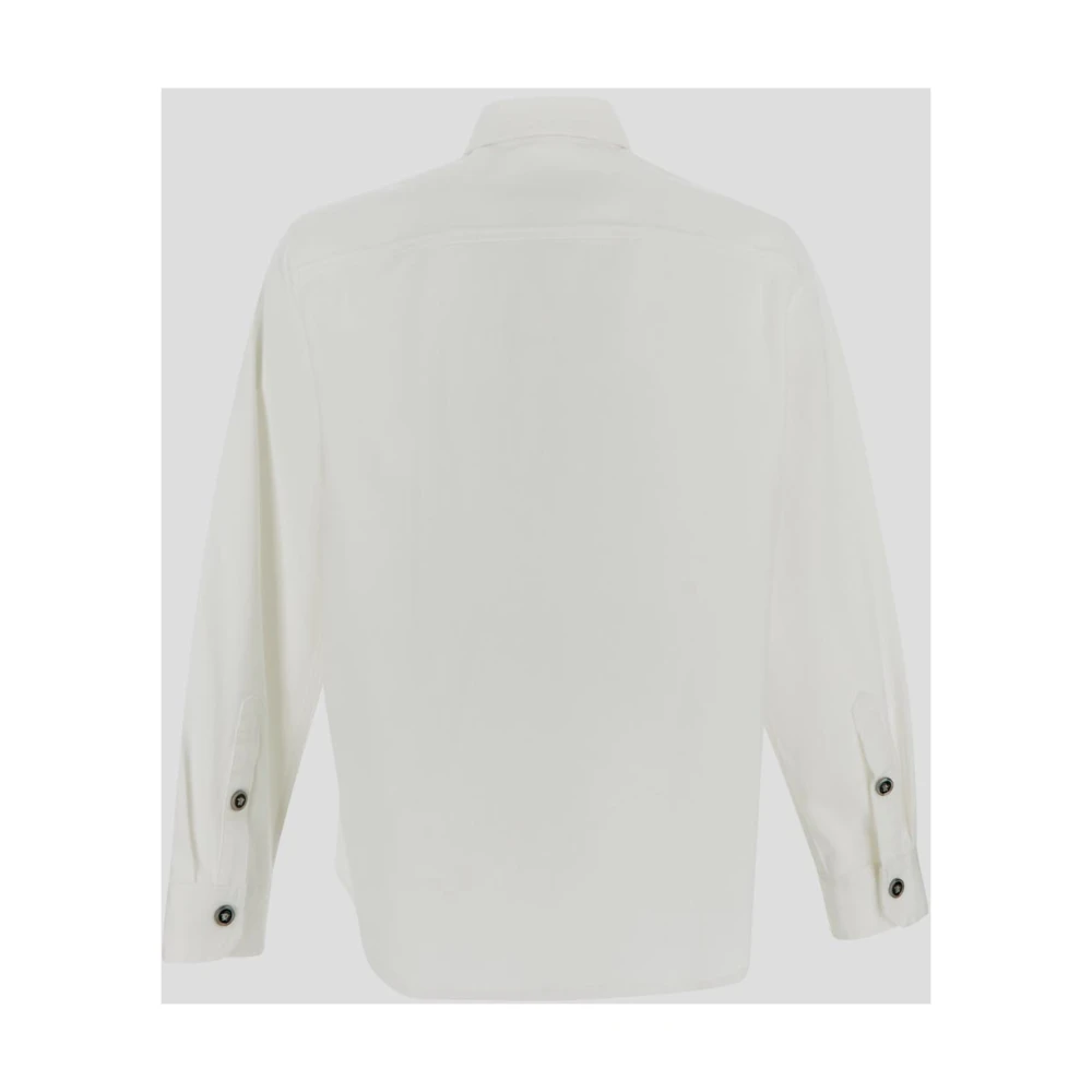 Versace Katoenen Shirt Stijlvol Ontwerp White Heren