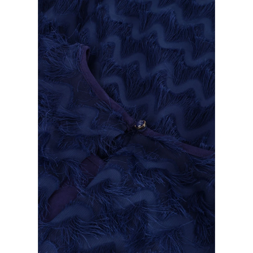 Freebird Elegante Navy Mini Jurk Blue Dames