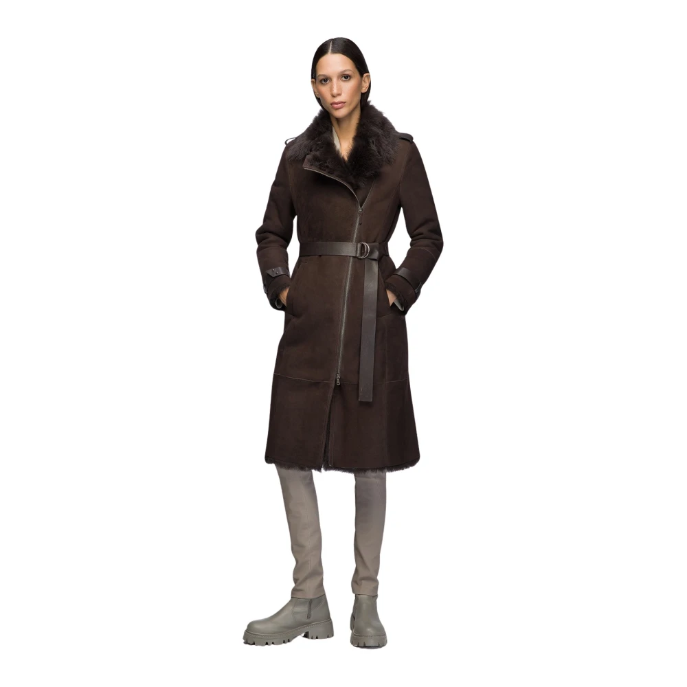 Vespucci by VSP Harmony Bruine Shearling Jas Brown Dames