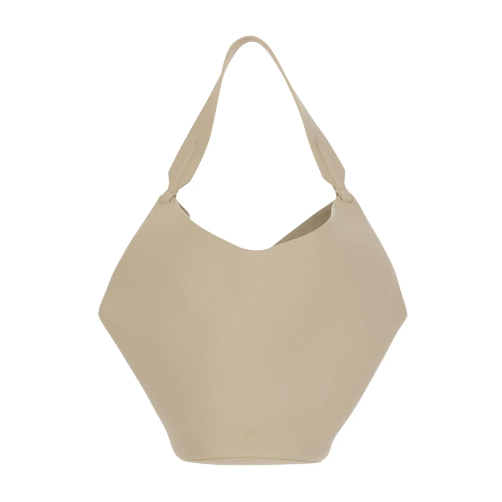 Khaite Leren Kikker Sluiting Tas Ivoor Beige Dames