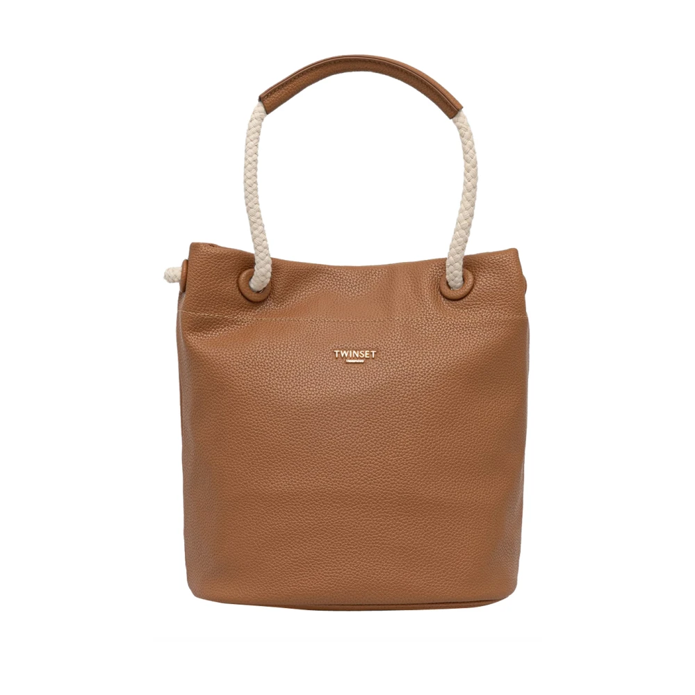 Twinset Women's Brown Bucket Bag - Handbags - One Size - Bags