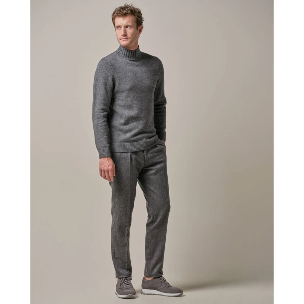 Profuomo Chino Broek Anthra Slim Fit Gray Heren