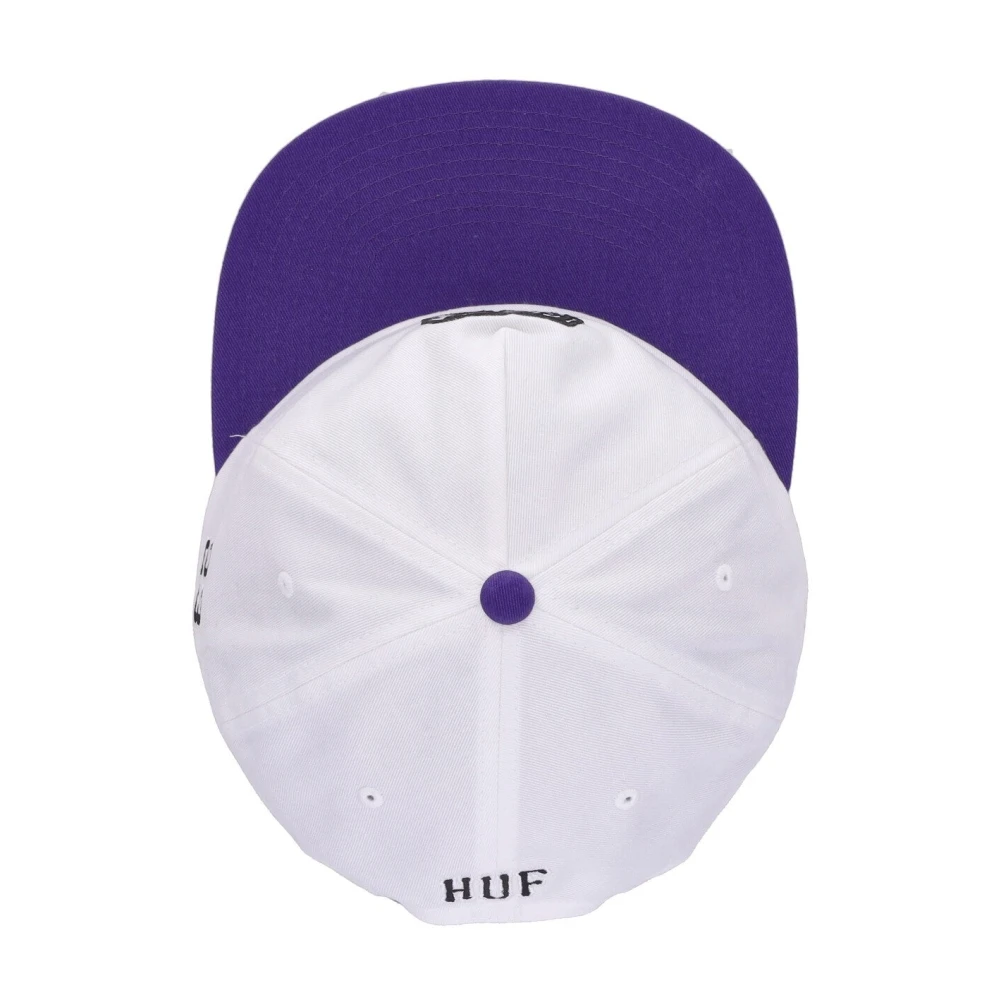 HUF Witte Flat Visor Cap Mannen White Unisex