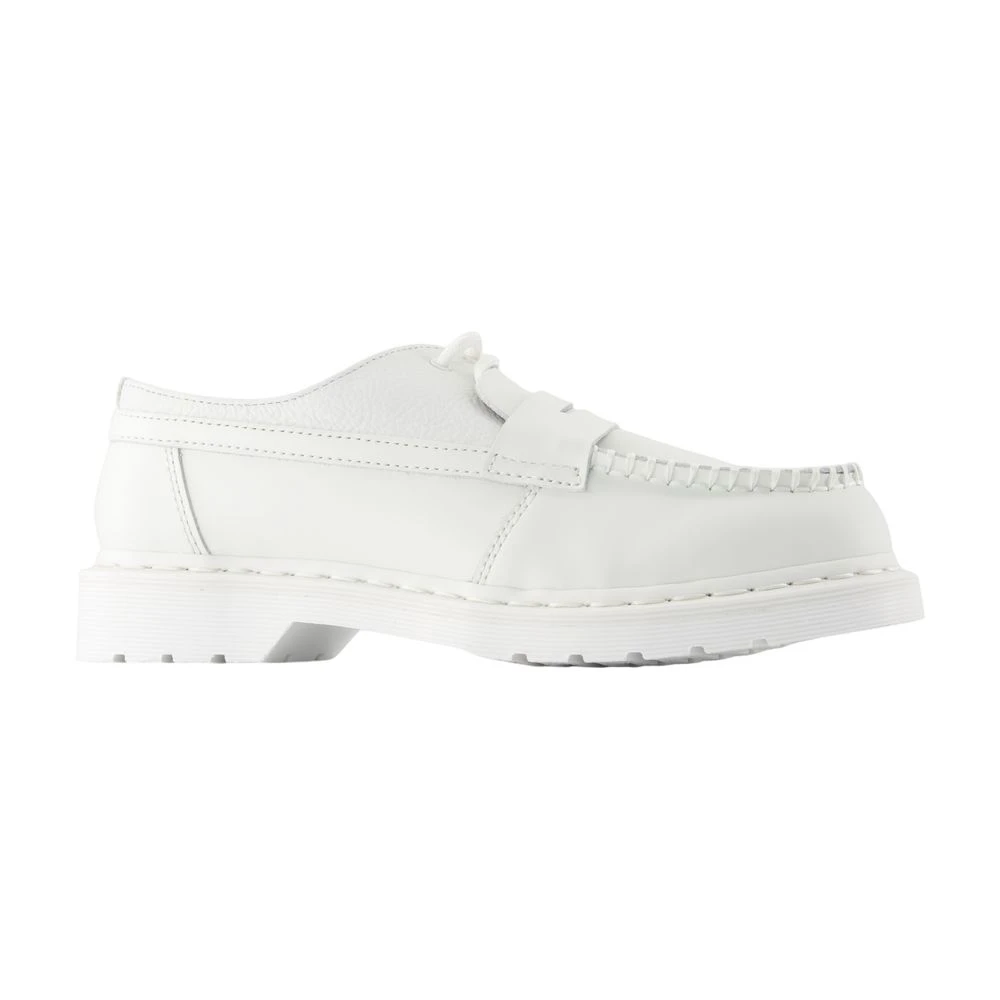 Mm6 Maison Margiela Men's White Leather Loafers - Penton Style