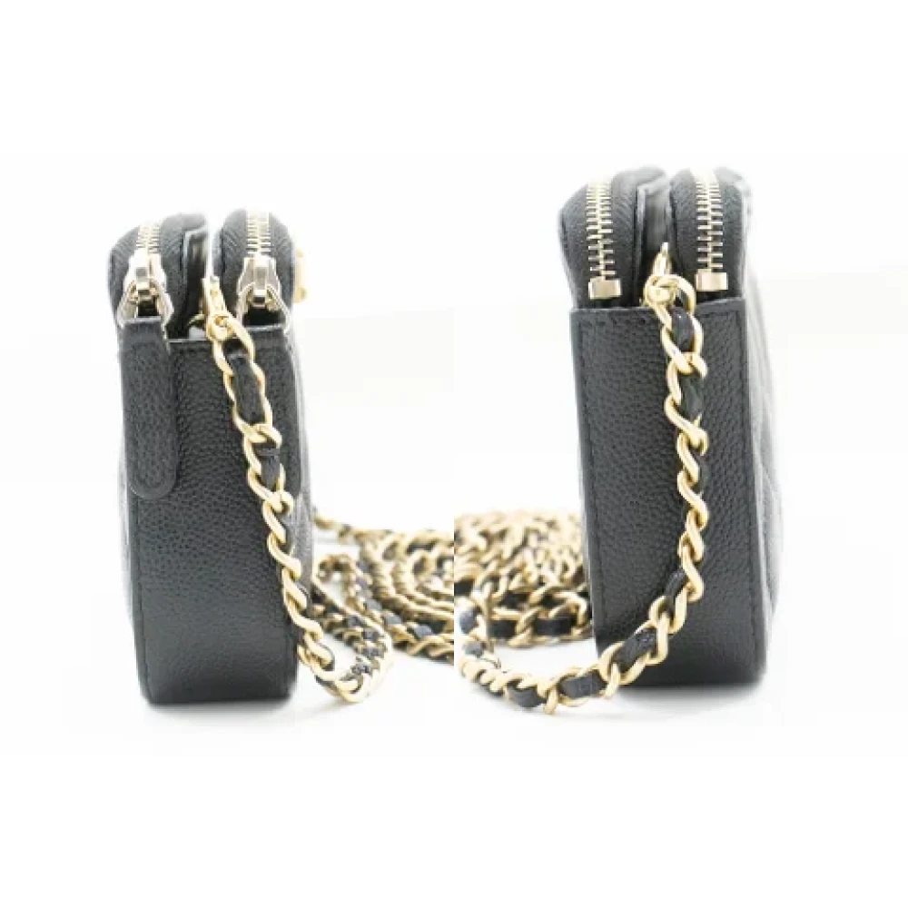 Chanel Vintage Pre-owned Leather chanel-bags Black Dames