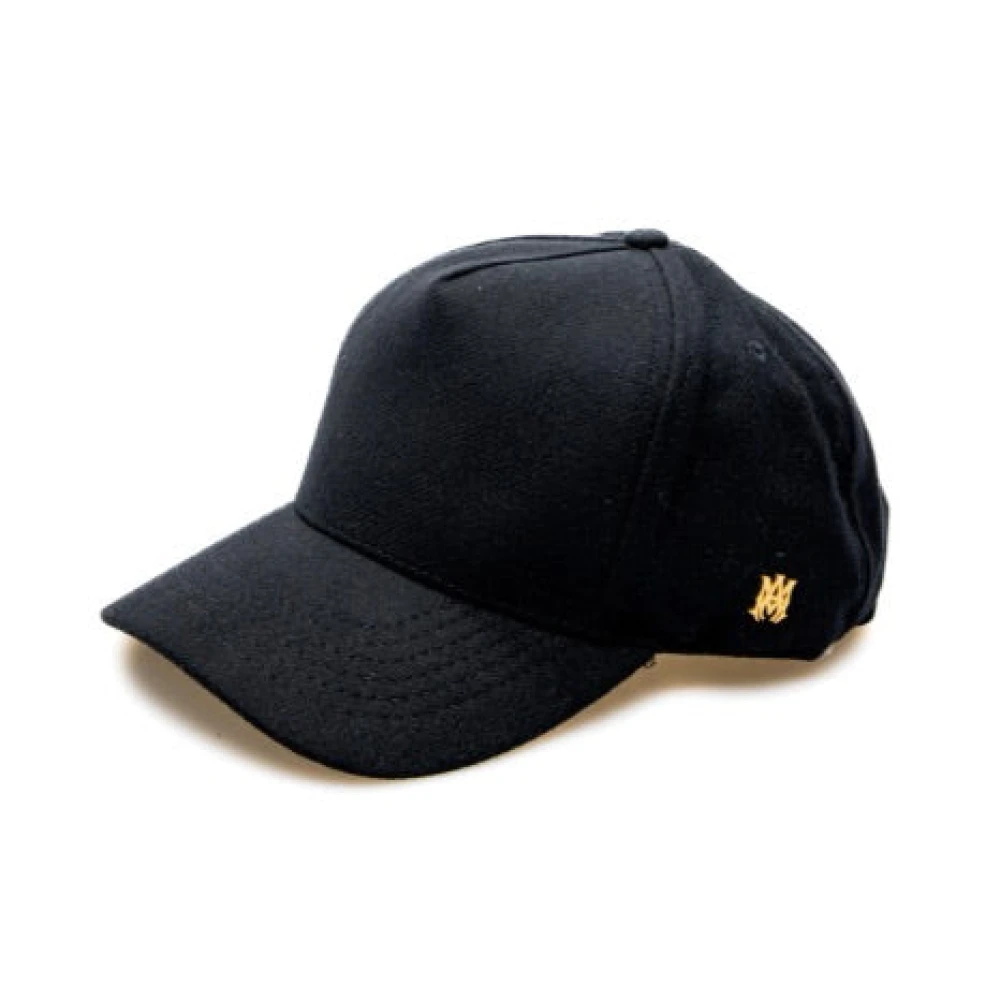 Amiri Zwarte Wol Pin Jas Black Unisex