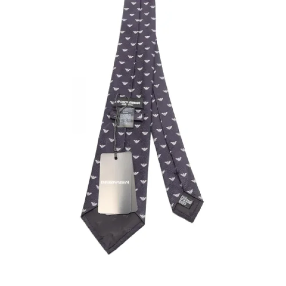 Armani Pre-owned Silk home-office Blue Heren