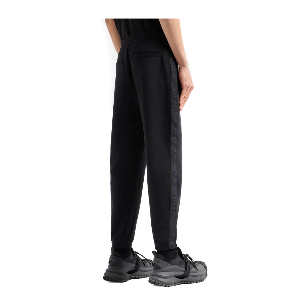 Emporio Armani Stijlvolle Broeken voor Mannen Black Heren