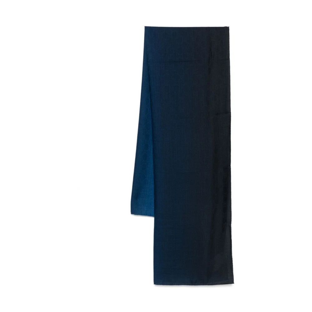 Blue Monogram Pattern Wool-Silk Scarf - Gucci - Modalova