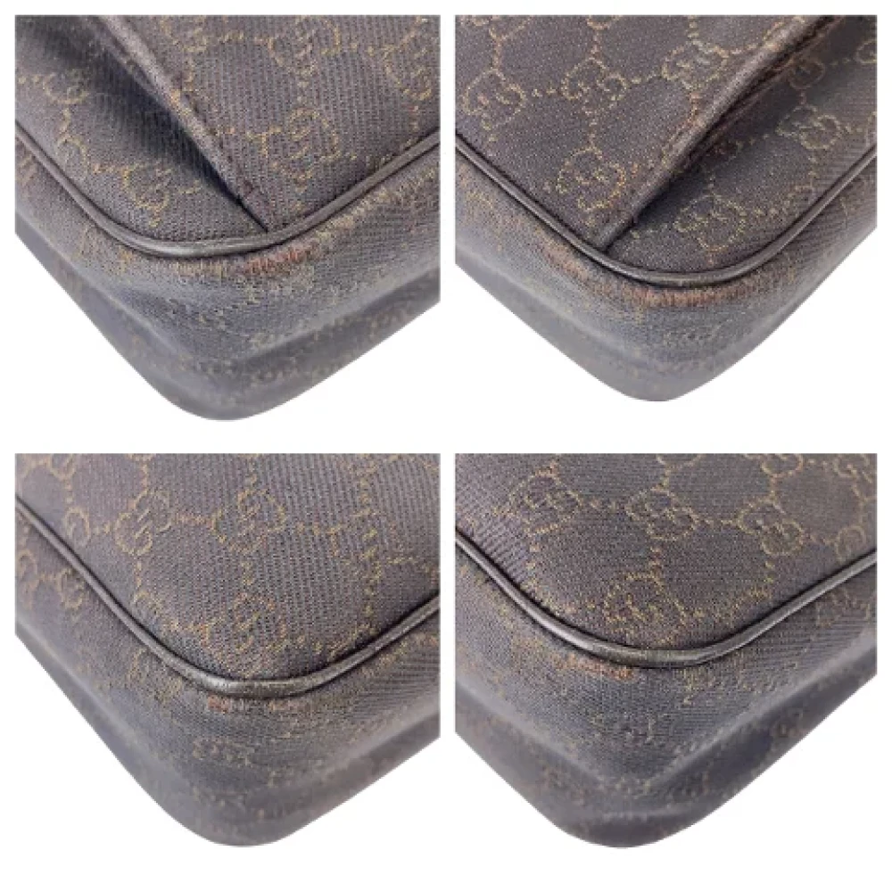 Gucci Vintage Pre-owned Canvas handbags Brown Dames