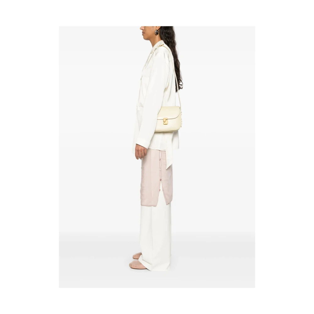 Soeur Gele Schoudertas met Push-Lock Yellow Dames