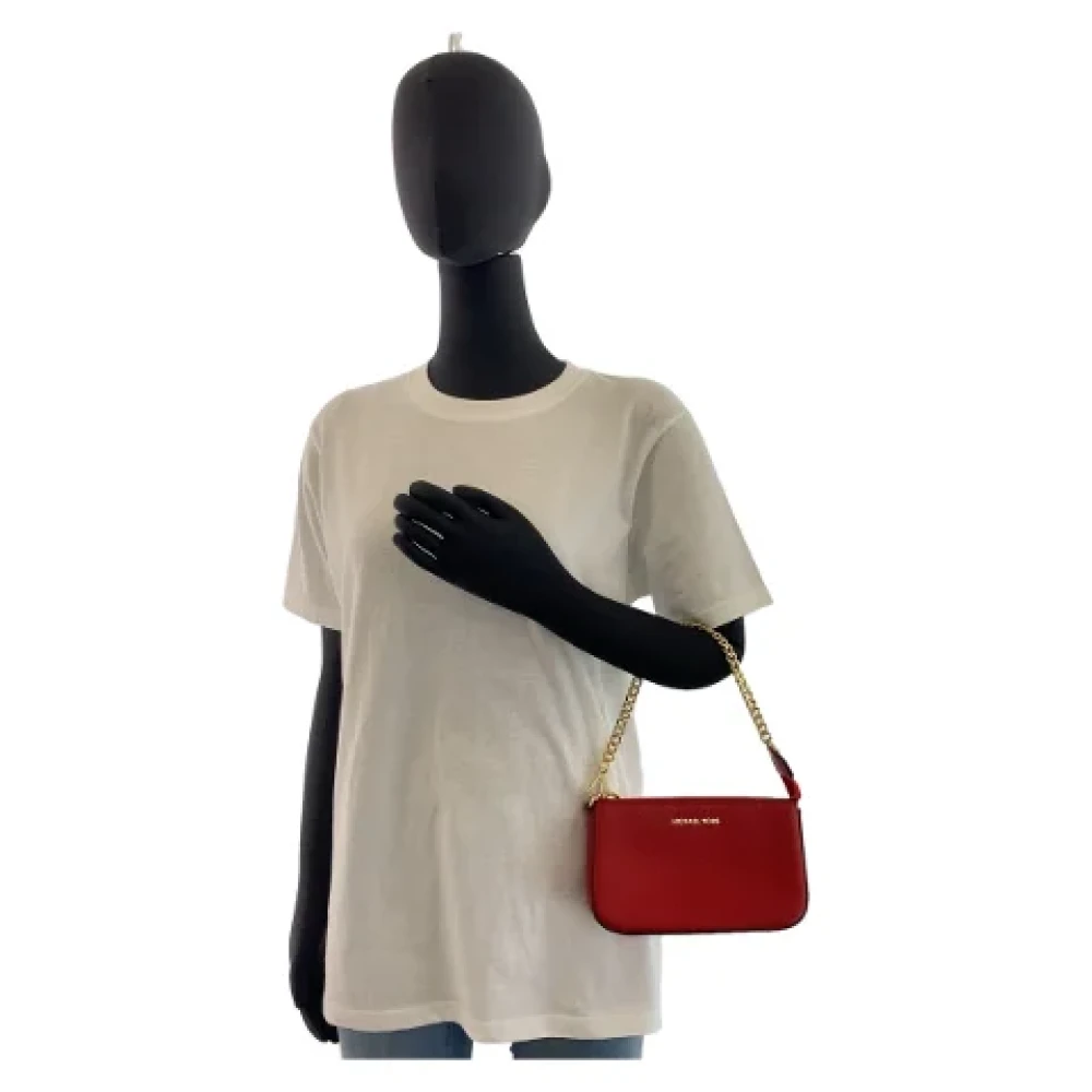 Michael Kors Pre-owned Leather handbags Red Dames
