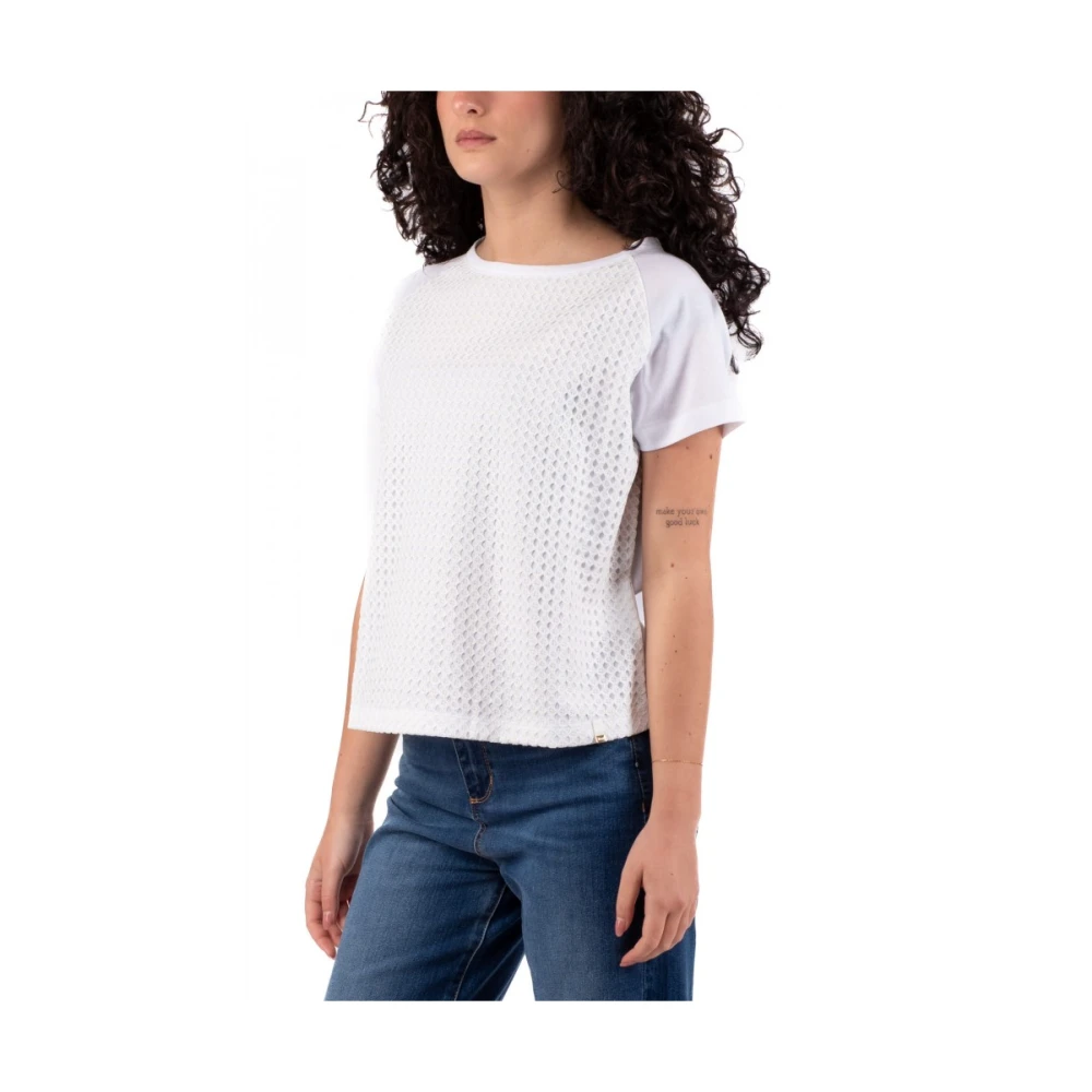 Herno Dames T-shirt Klassieke Stijl White Dames