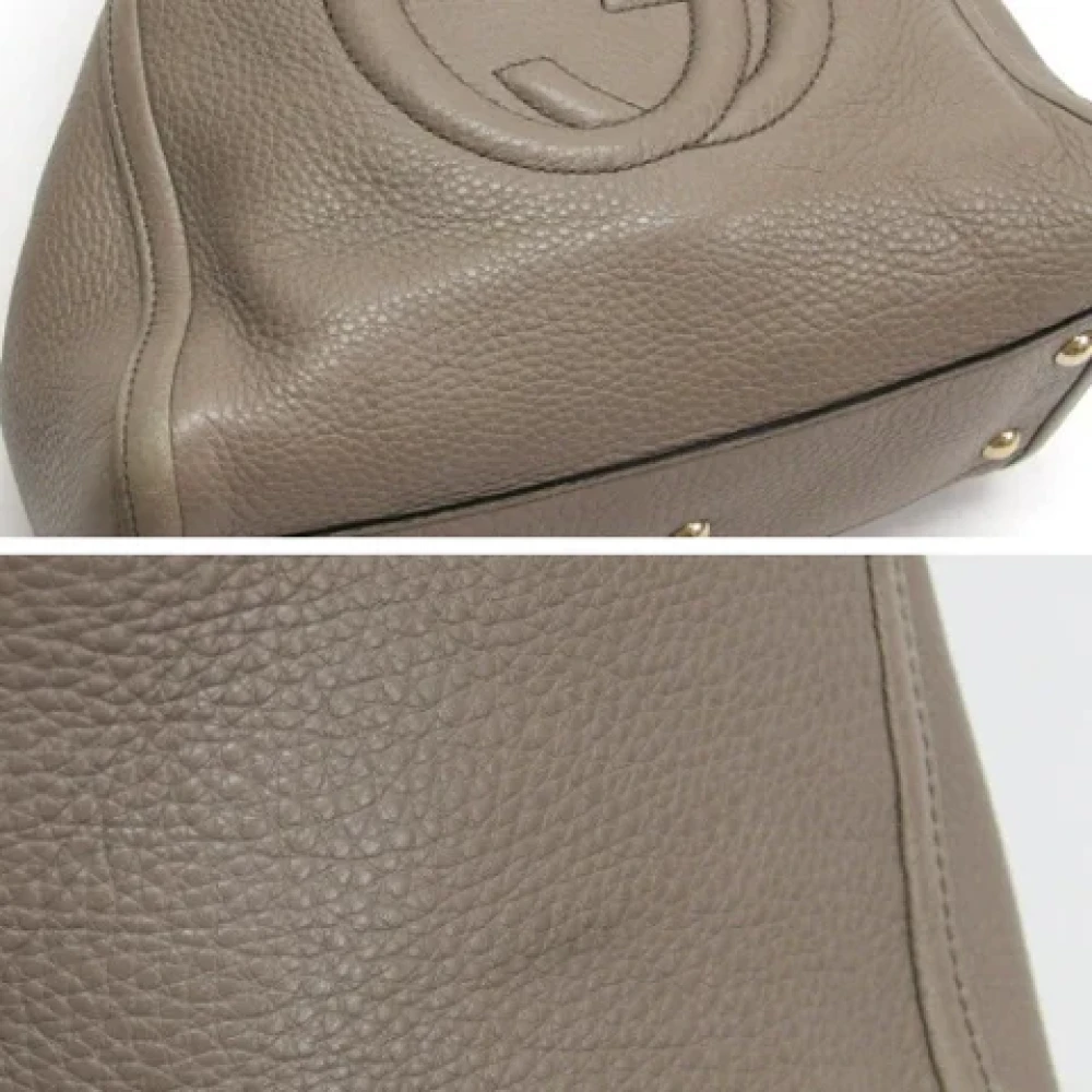 Gucci Vintage Pre-owned Leather gucci-bags Brown Dames