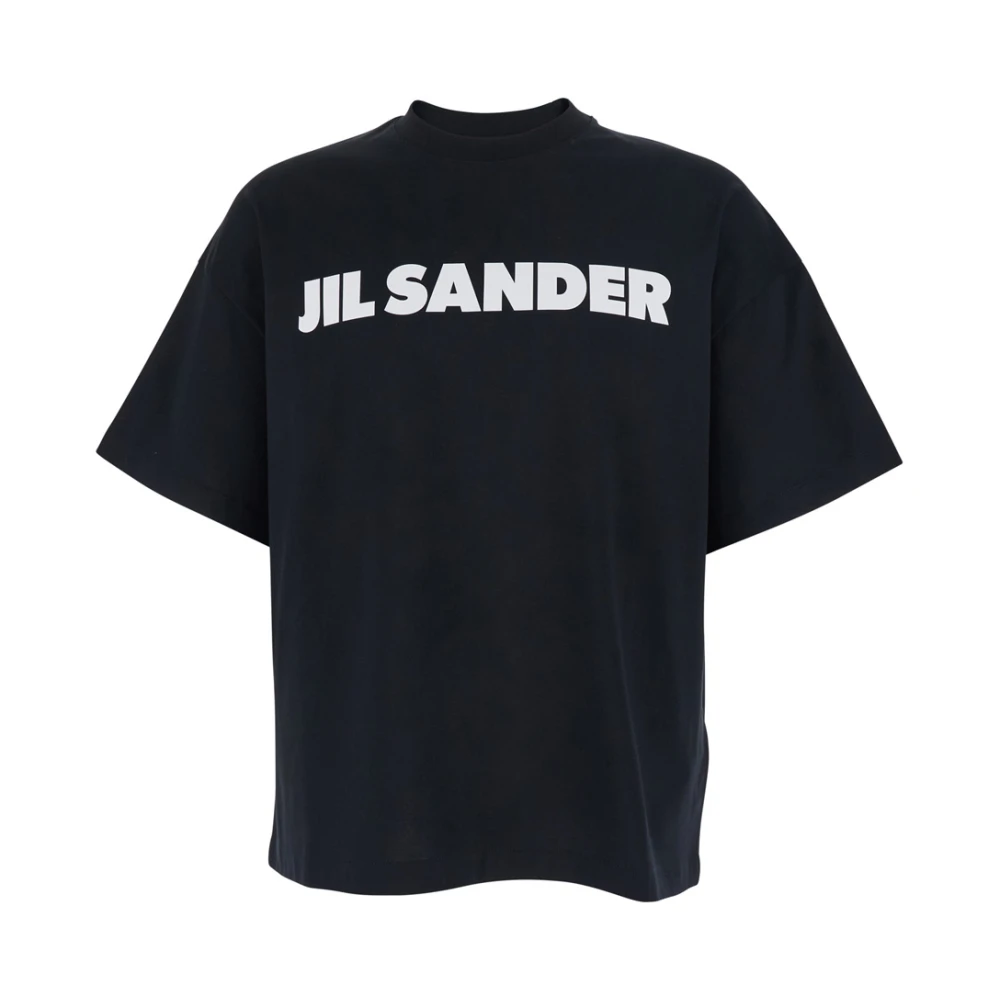 Jil Sander Men's Black T-Shirts, M, Logo T-Shirt