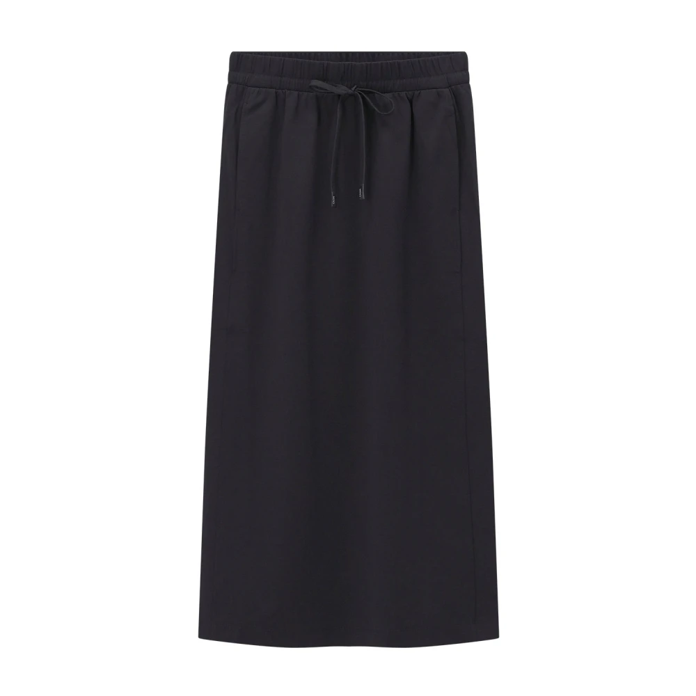 Weekend Max Mara Vrouw Zwart Rokken Dames, Xs, Katoen, Midi Rok