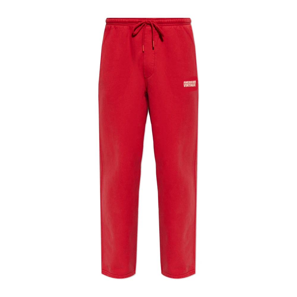 American Vintage Herren Rot Hosen, Mgröße: