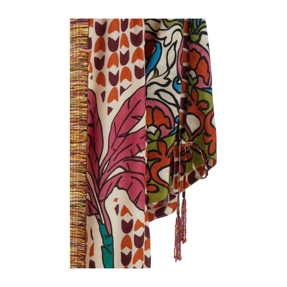 Anjuna Multicolor Kimono met Trekkoordmanchetten Multicolor Dames