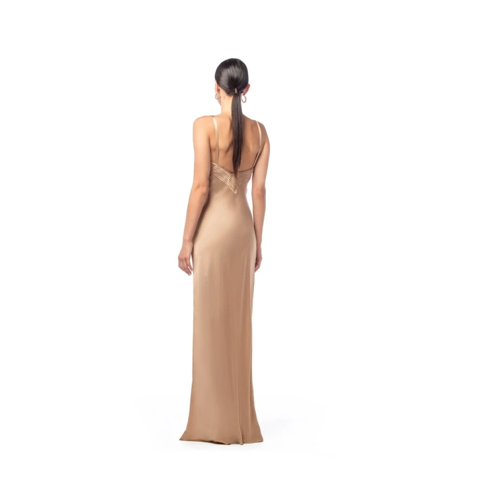 MVP wardrobe CAP Martin Long Dress Brown Dames