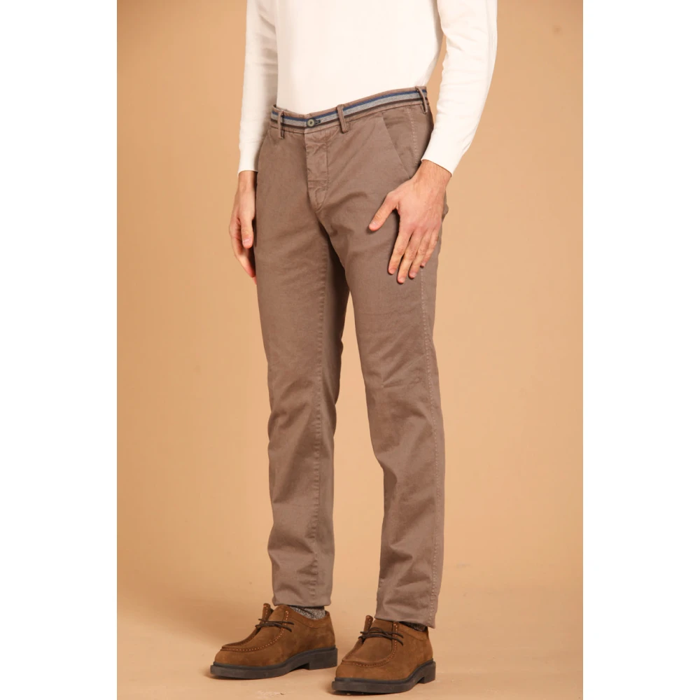 Mason's Winter Heren Chino Broek Slim Fit Brown Heren