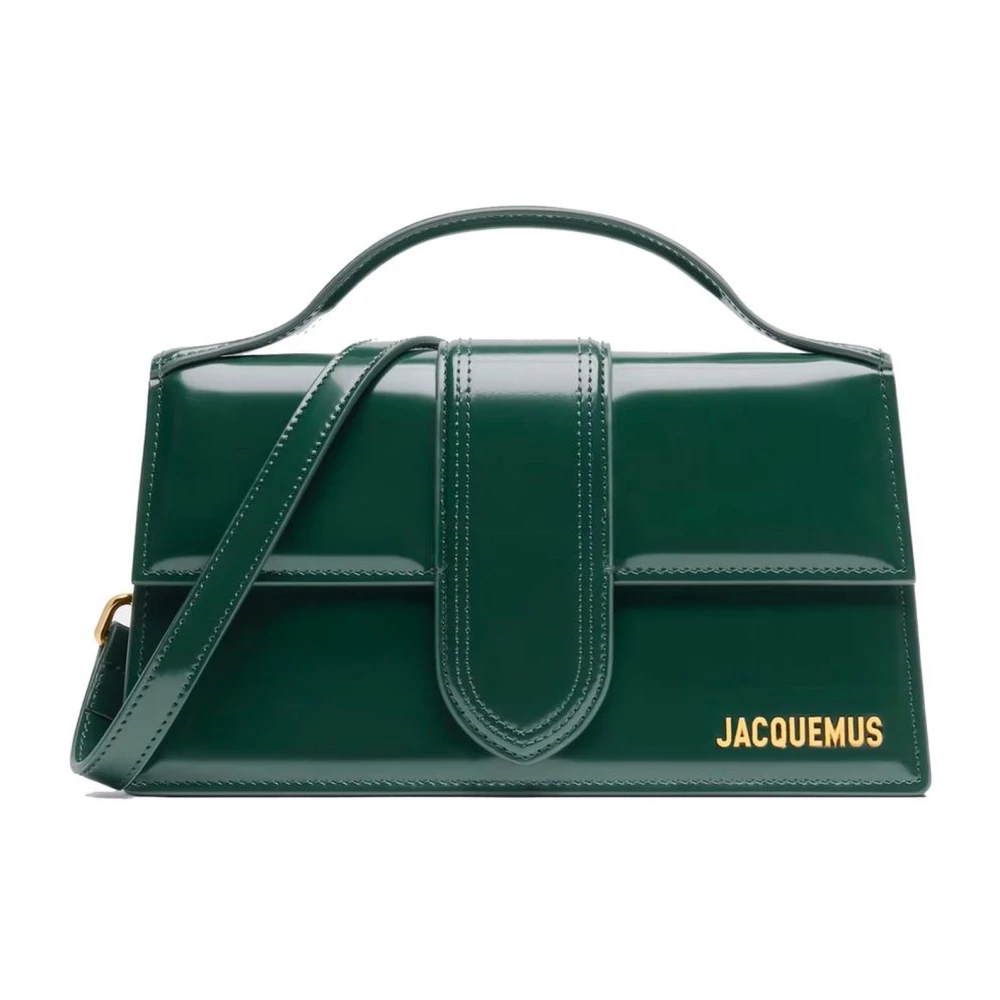 Jacquemus Grön läder crossbodyväska Green, Dam