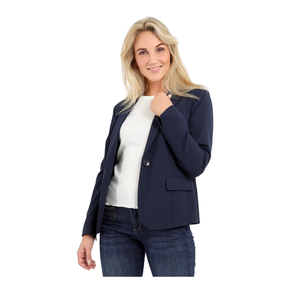 2-Biz Blazer dames stijlvol en elegant Blue Dames