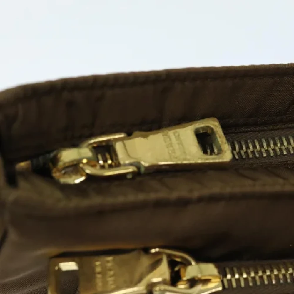 Prada Vintage Pre-owned Nylon prada-bags Brown Dames